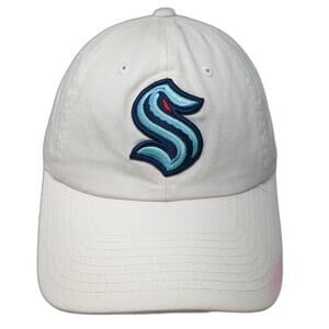 American Needle Seattle Kraken Slideback Baseball Cap Hat White One Size NHL